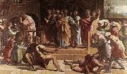 RAFFAELLO Sanzio The Death of Ananias Germany oil painting artist